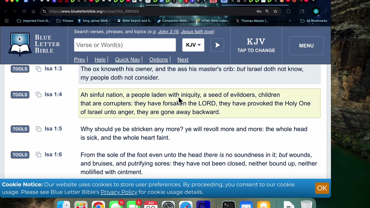 6/20/25 Isa 1:3-5 Why would the USA be considered a sinful nation? They forsook GOD’S WORD