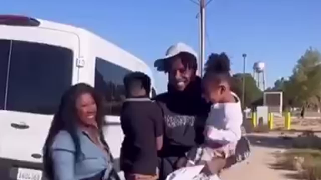 Blueface shared the moment when he reunited with his family after being released from prison