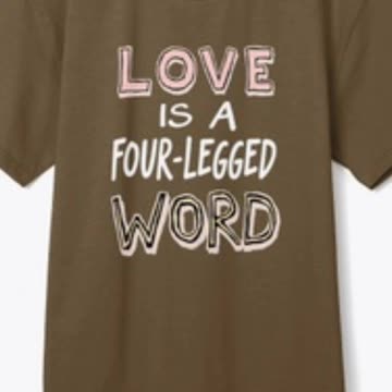 Love Is A Four- legged Word Tee.Limited Stock.Shop Now.Link In Video description