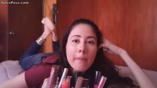 Lipstick Girl ASMR Soles Pose