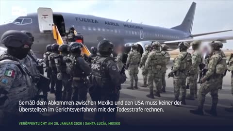 Mexiko überstellt 37 mutmaßliche Kartellmitglieder in die USA