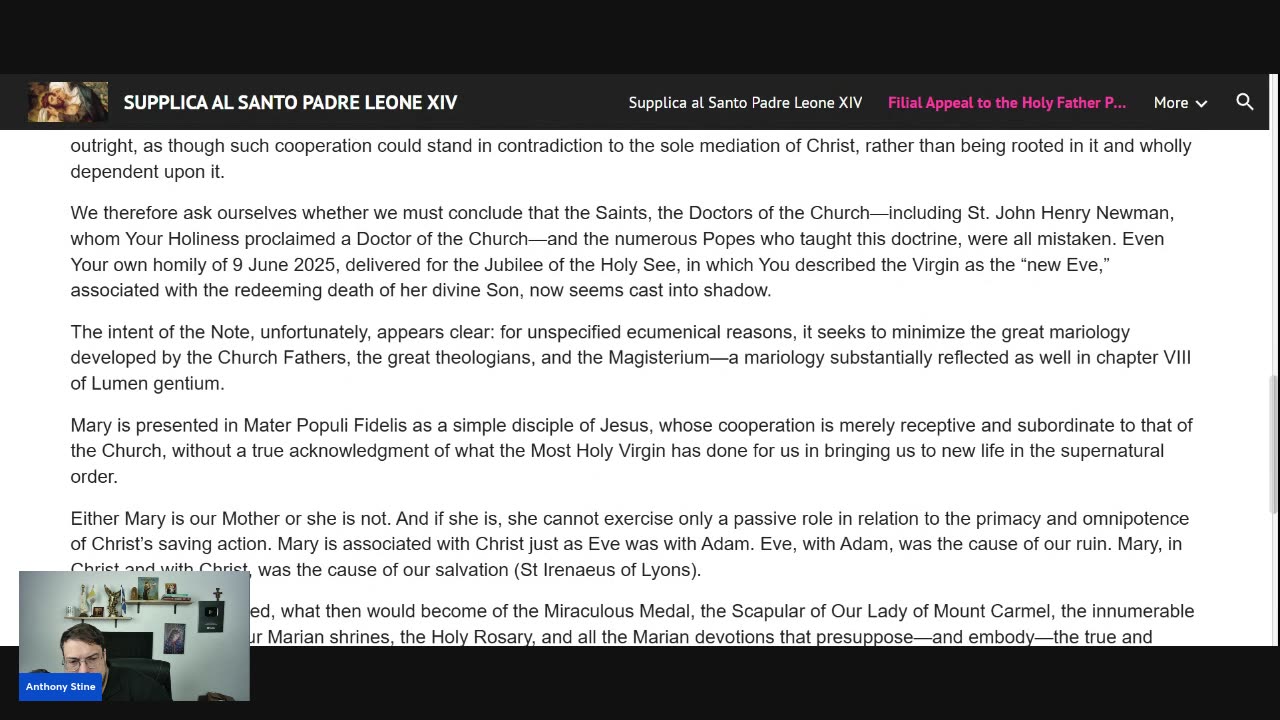 Regular Catholics Submit Open Letter To The Pope In Defense Of The Virgin Mary