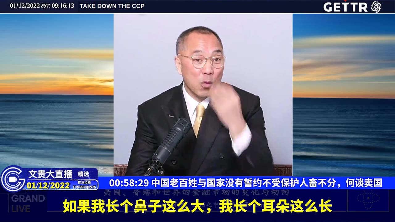 （十四）中国老百姓与国家没有誓约不受保护人畜不分，何谈卖国【2022年01月12日文贵大直播精选】