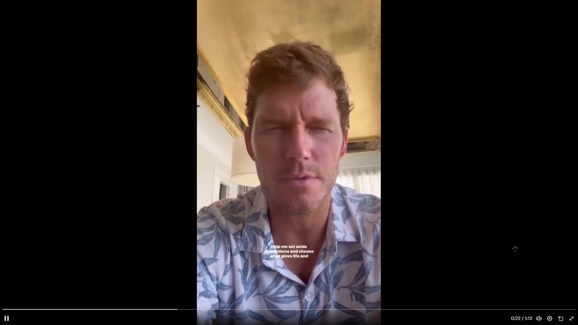 Chris Pratt just uploaded this, wants you to pray with him...