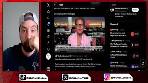 Karen Bass CONFRONTS ICE - Tom Homan says They Are Staying