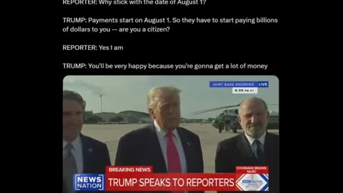 President Trump on TARIFFS Starting Aug 1 - MONEY Coming Back to the American People & REBATES