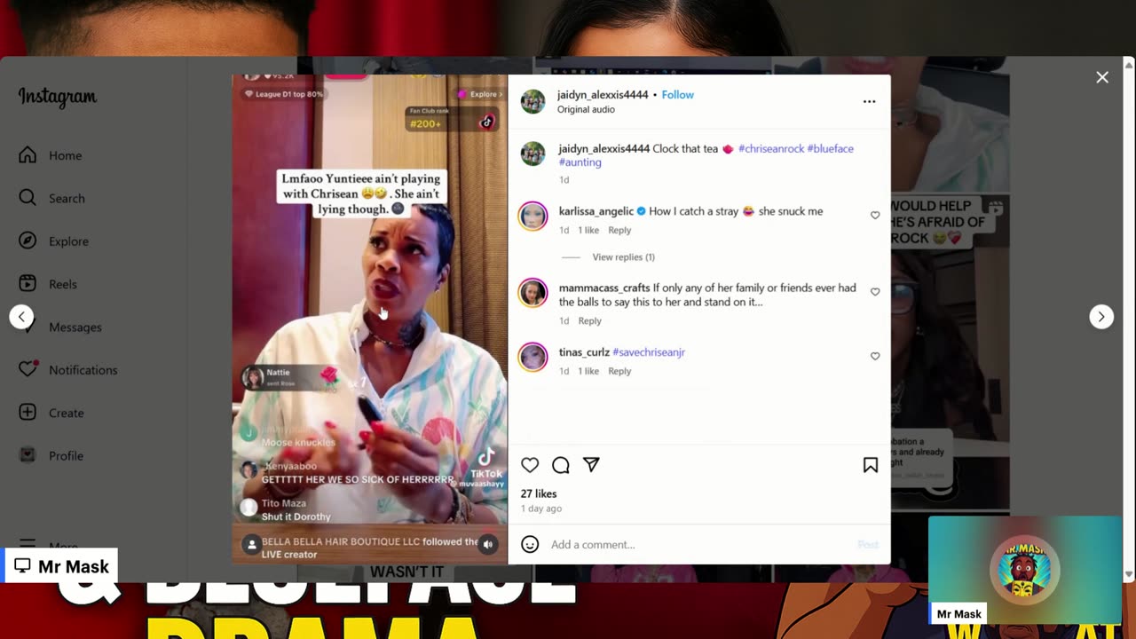 Chrisean Rock ATTACKED by Blueface & Others 😱 | MrMaskTV LIVE Breakdown