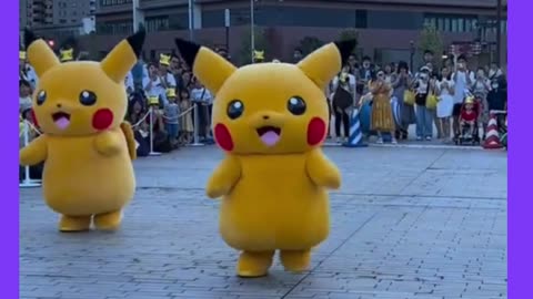 pikachu and robot dancing 🐱🤖️