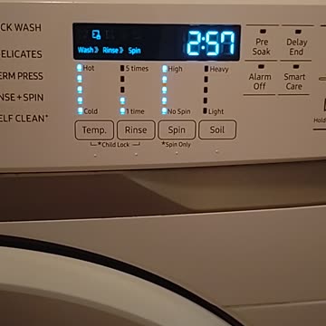 A Rouge Samsung Washing Machine Self Cleaning Part 1B