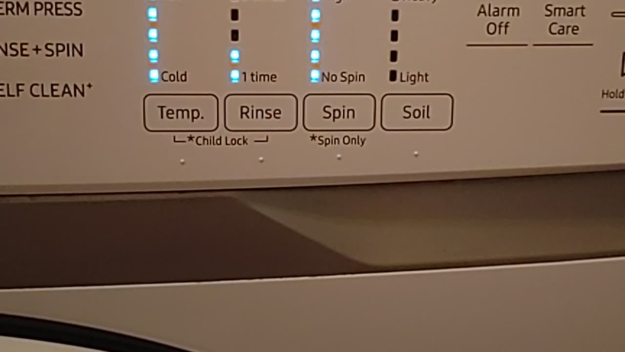 A Rouge Samsung Washing Machine Self Cleaning Part 1B