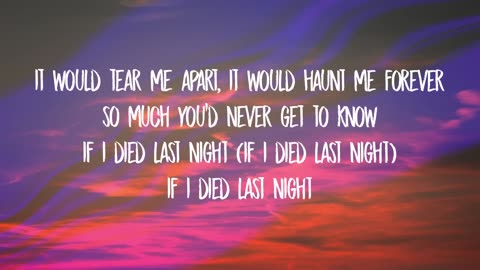 Jessie Murph - If I Died Last Night (Lyrics)