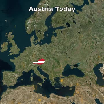 Austria today vs Austro-Hungarian Empire (1914)