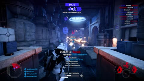 SWBF2 2017: Coop Mission Jabba Palace Galactic Empire (No Deaths) Gameplay