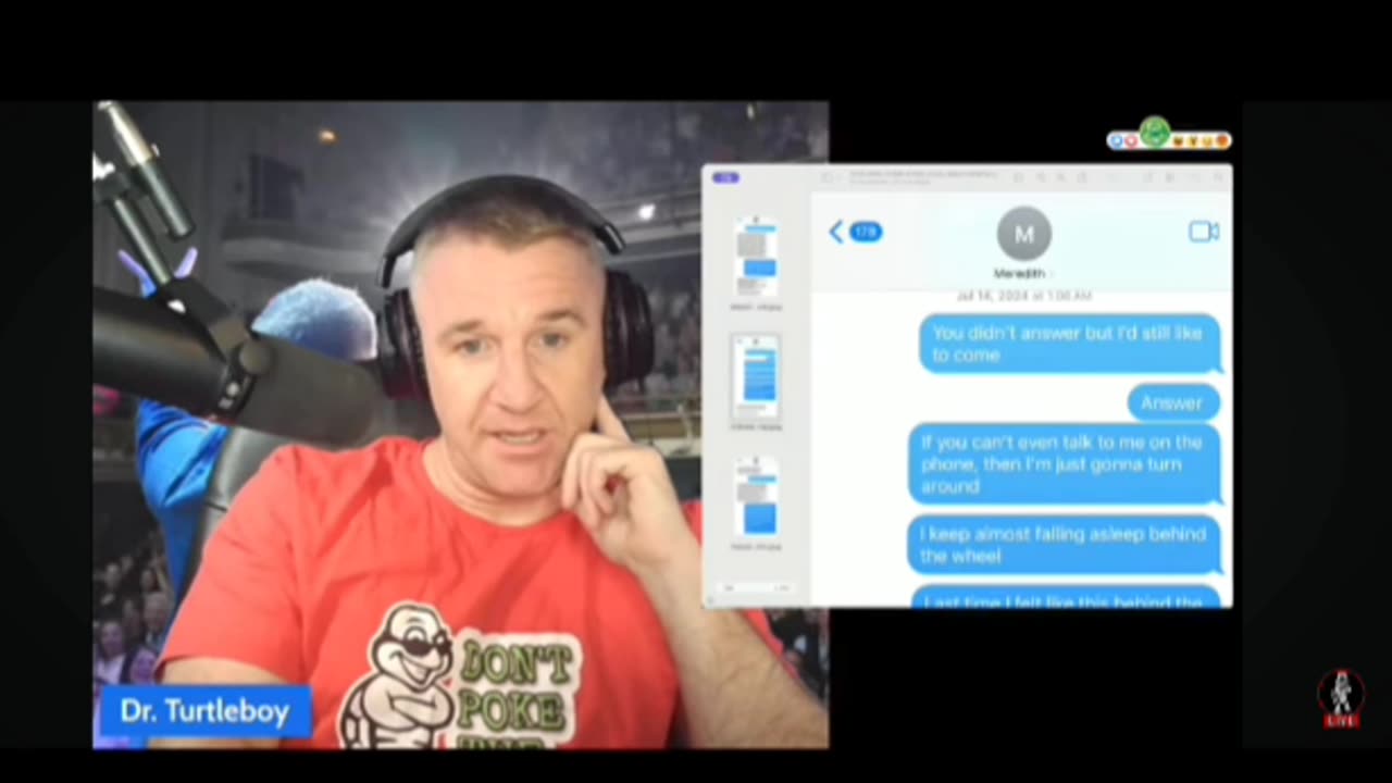 Turtleboy Found Out Live Meredith Has Been Wire Tapping Him