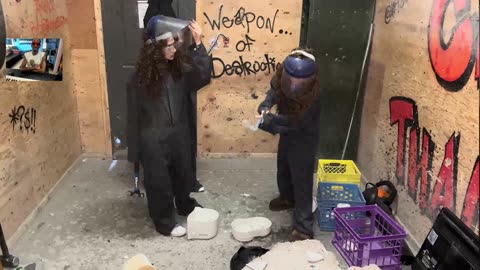 Kalogeras Sisters GO TO A RAGE ROOM! IanTheProducer Tv Reaction