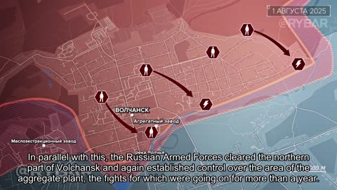 🇷🇺 🏹 🎣 Rybar’s Analysis: Cleaning the Northern Part of Volchansk and the Foothold on Volchya