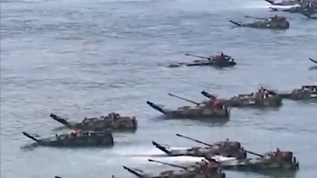 The Chinese military in naval crossing training