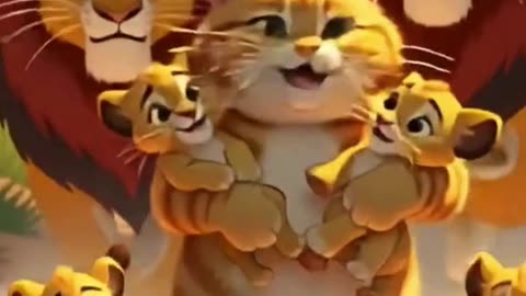 Cat vs. Lion: The Funniest Chase Ever!