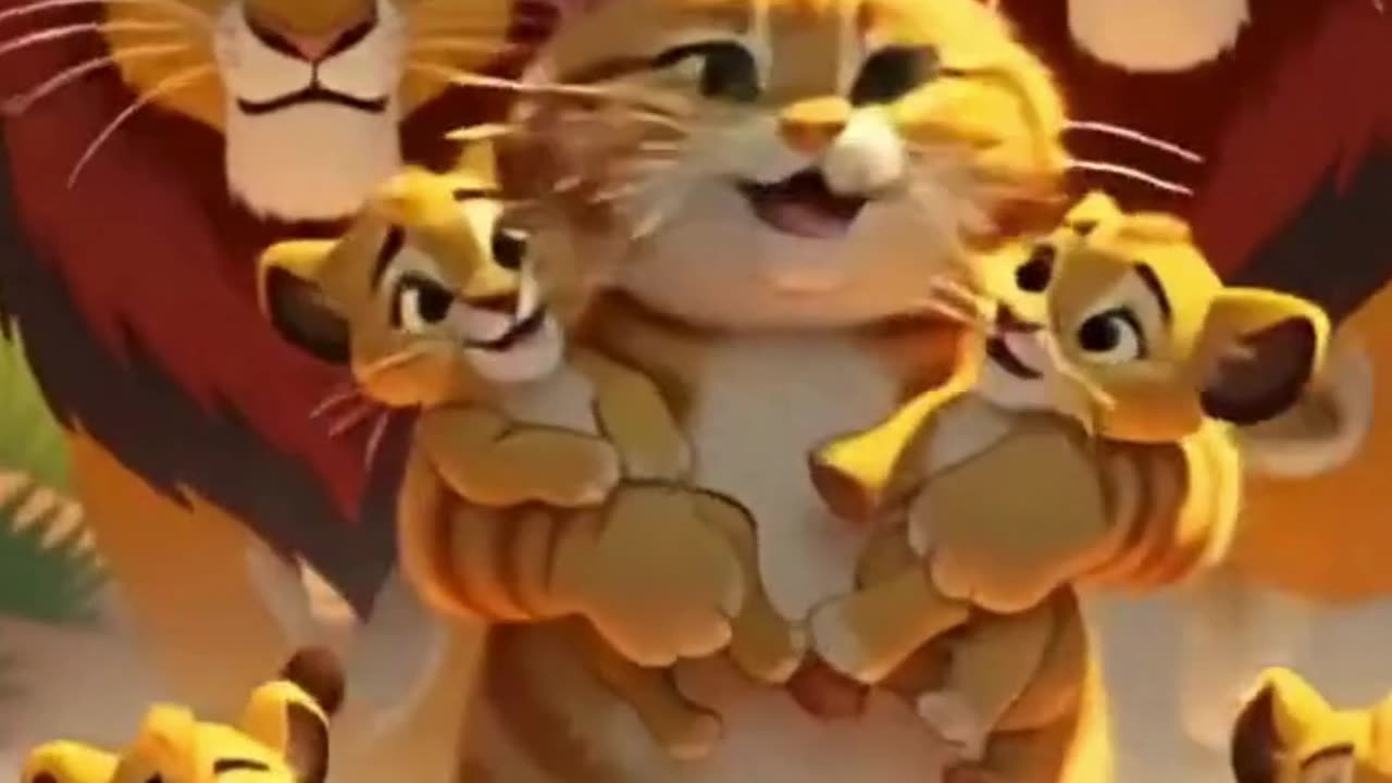 Cat vs. Lion: The Funniest Chase Ever!