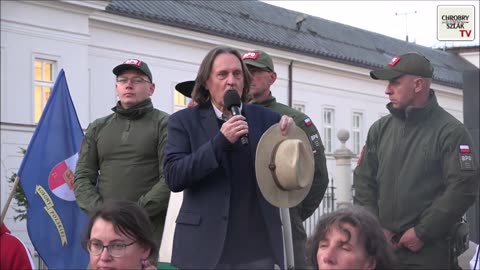 Zakończenie marszu Stop inwazji imigrantów - Mossakowski, Samborski, Trynkus, Dworakowski, Skalik