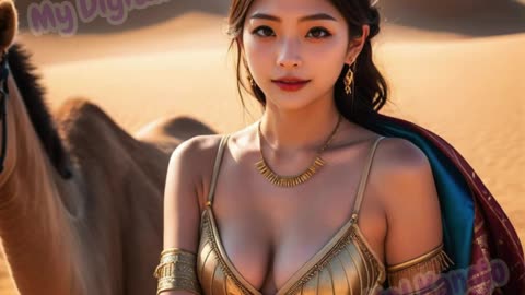 Sena - Beautiful Egyptian Goddess | エジプトの王女せな ❤️ [4k AI Lookbook]