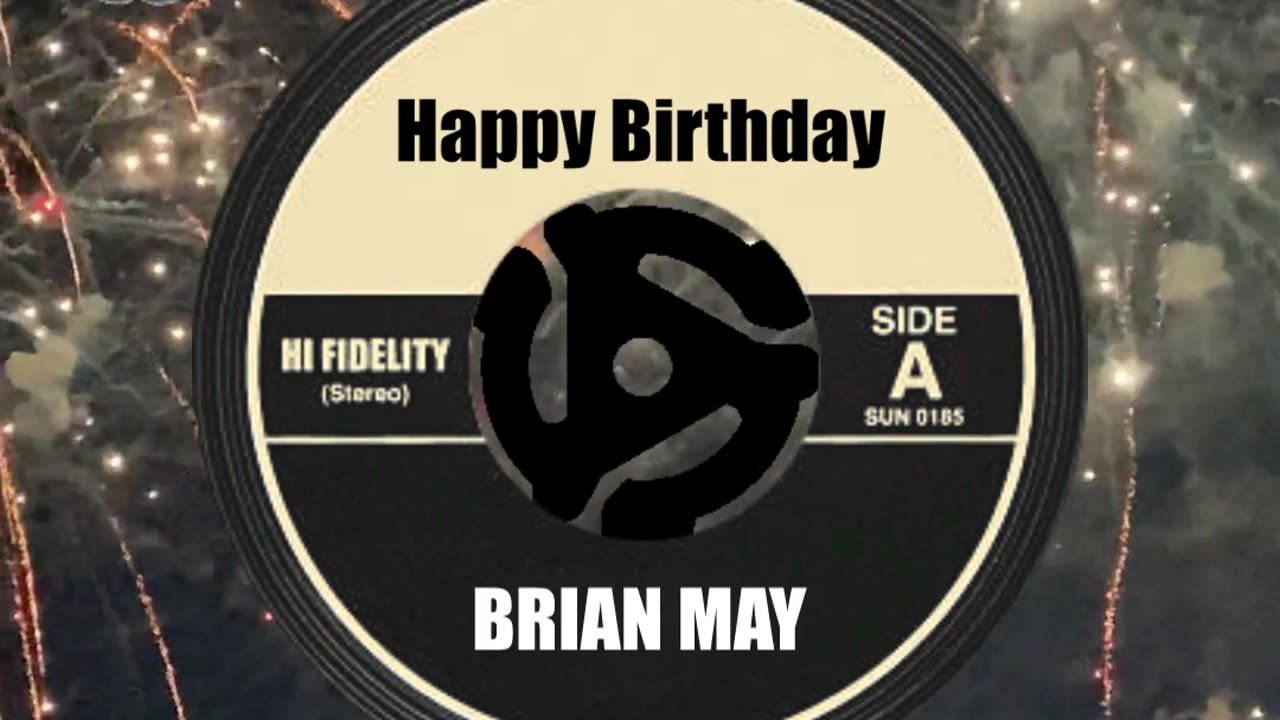HAPPY BIRTHDAY to BRIAN MAY ...