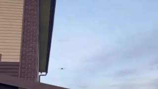 Russians Film Beautiful Sunset Flyby of Ukrainian Long-Range Attack Drone