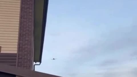 Russians Film Beautiful Sunset Flyby of Ukrainian Long-Range Attack Drone