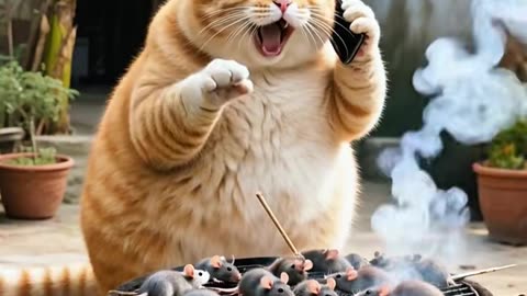 The orange cat