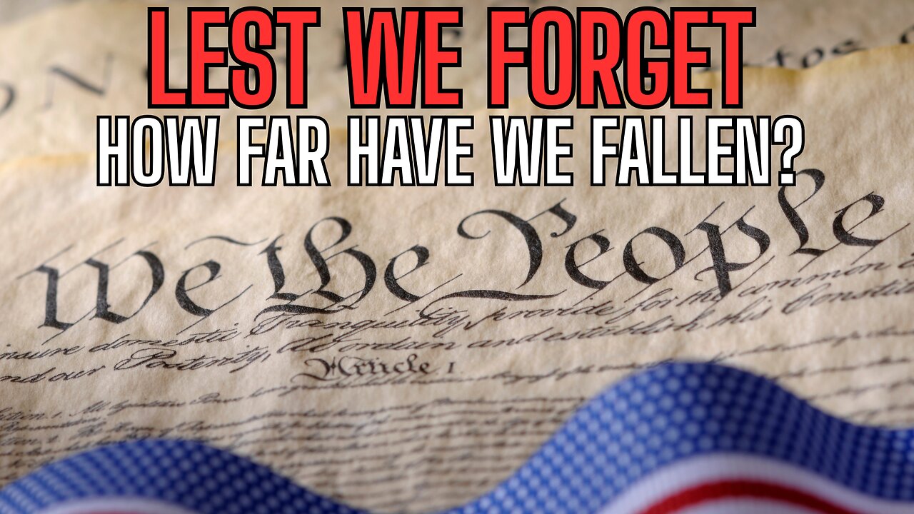 Lest We Forget! Remember Who We Are!