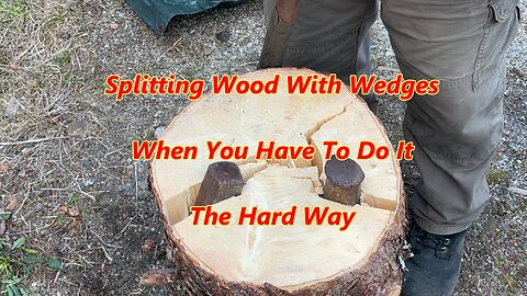 Wood Splitting Using Wedges