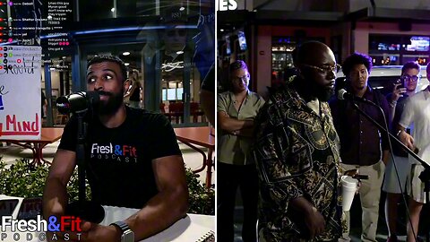 TRIGGERED Man THROWS DRINK at Myron Gaines and gets SMOKED | Fresh and Fit Clips