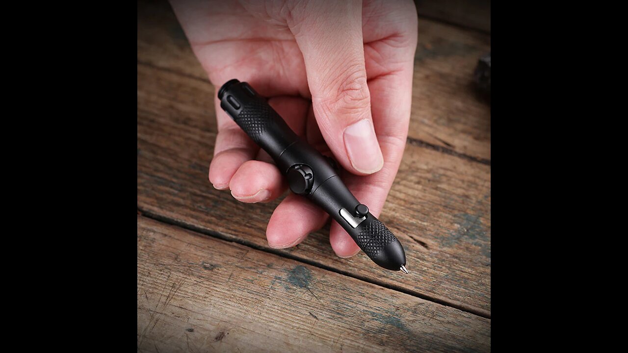 Multi-function EDC Pen, with Window Breaker, Light & Spinner