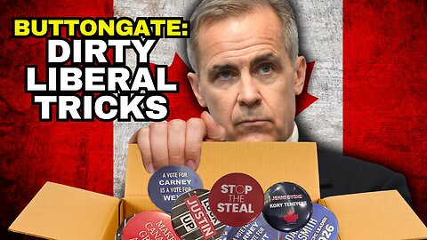 #BUTTONGATE Mark Carney Liberals Plant Fake Merch At Conservative Conference