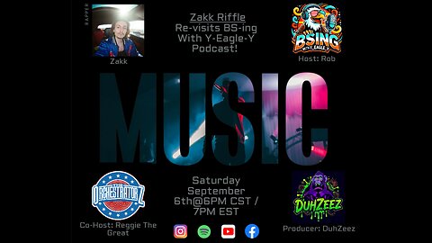 BS-ing With Y-Eagle-Y Podcast | Zakk Riffle Returns: Hip-Hop, Soul & Riffs 🔥🎸