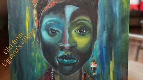 Portrait: Girl from Ugandan village.