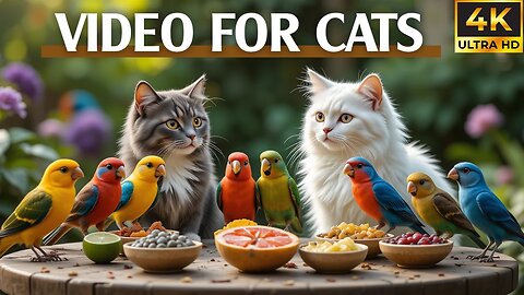 Video for Cats to Watch Bird – Gentle Bird Clips for Sleep and Relaxation - CatTV Central