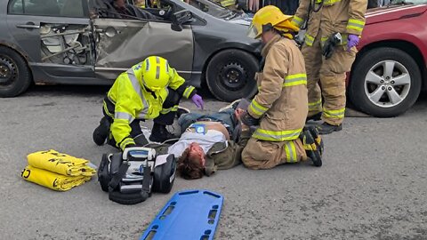 Simulation accident Collège Bourget