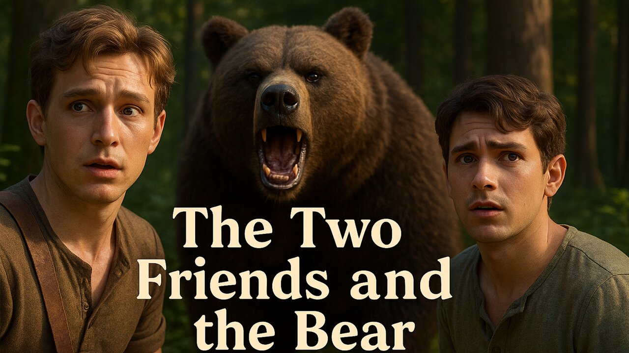 The Two Friends and the Bear | True Friendship Test | Animated Moral Story