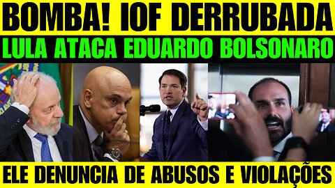 🔥🚨 BOMBA! Lula ataca Eduardo Bolsonaro por estar denunciando os abusos e violações de direitos!