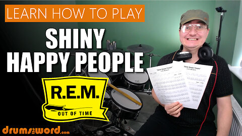 ★ Shiny Happy People (R.E.M.) ★ Drum Lesson PREVIEW | How To Play Song (Bill Berry)