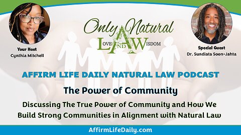 The Power of Community with Special Guest Dr. Sundiata Soon-Jahta