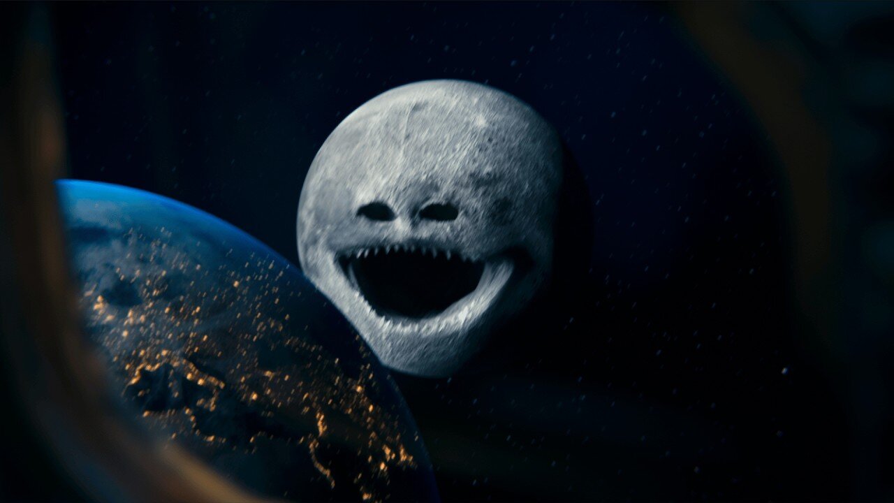 (cosmic horror/astrophobia animation) The Moon awakens.