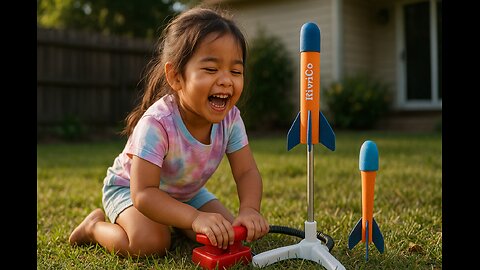 Blast Off! Filipina Girl’s Epic Backyard Kiwico Rocket Launch