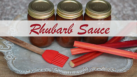 Homemade Rhubarb Sauce Canning Recipe | Tastes Like BBQ Sauce