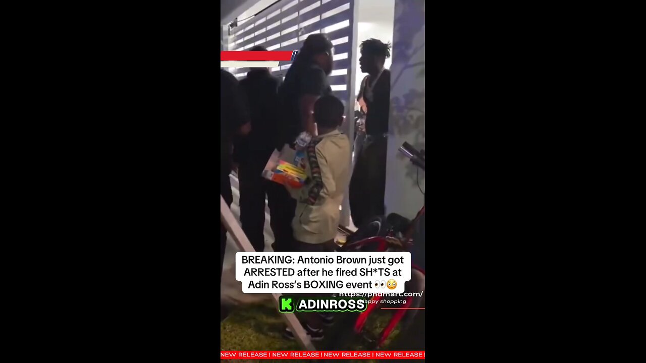 Antonio Brown ARRESTED after firing shots at Adin Ross’s boxing event!