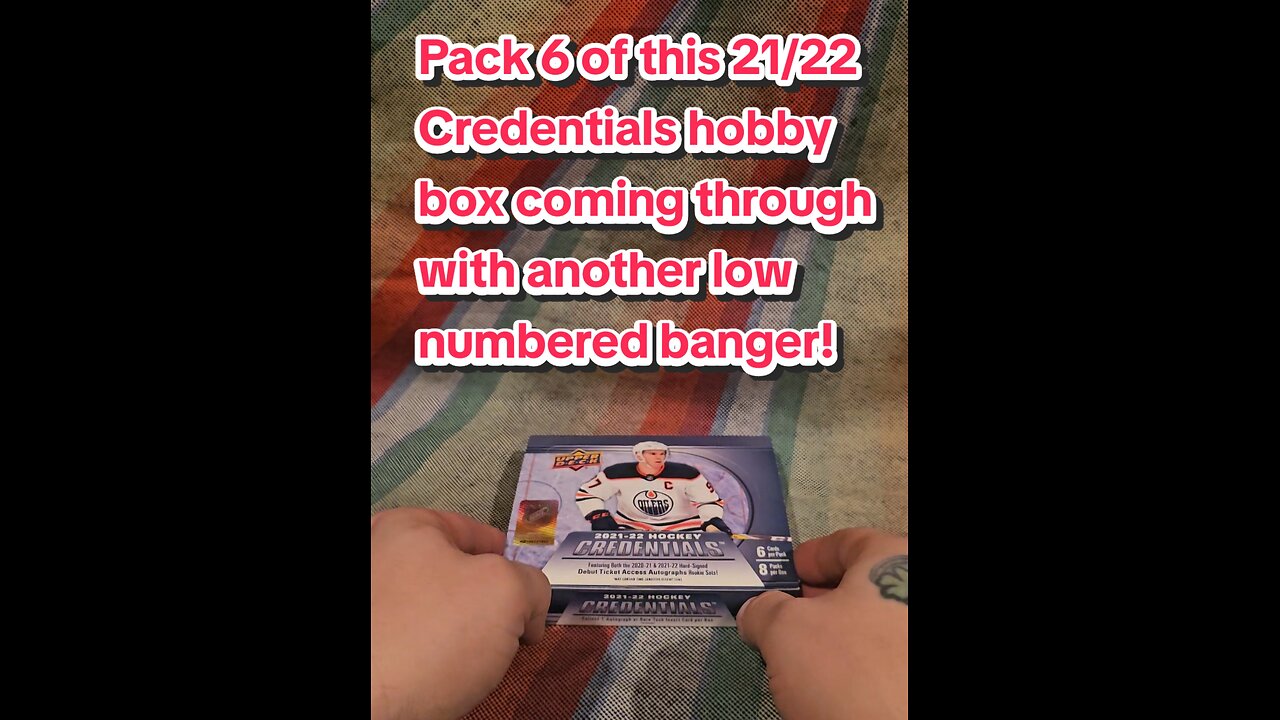 Pack 6 of this 21/22 Credentials hobby box