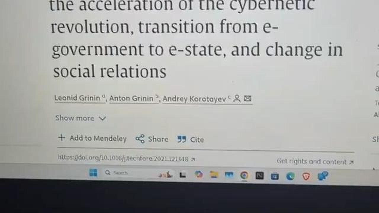 The "pandemic" was a trigger to accelerate the Cybernetic Revolution...
