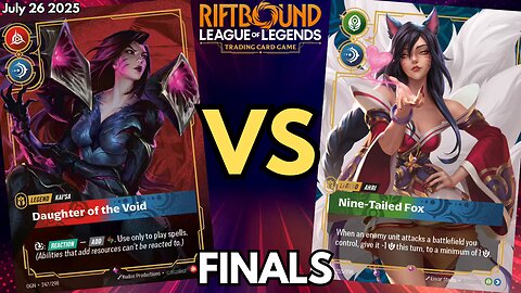 Riftbound TCG: Ahri VS Kai'sa | Riftbound Weekly Tournament Finals