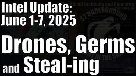 Intel Update - June 7 - Drones, Germs, and Steal-ing